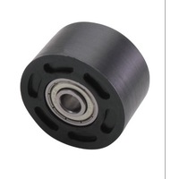 PHP CHAIN ROLLER 42mm UNIVERSAL BLACK - D 42mm H 24mm BOLT HOLE 8mm