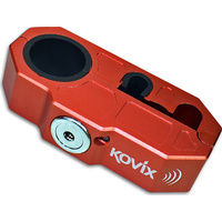 KOVIX ALARMED HANDLE BAR LOCK RED