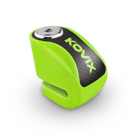 KOVIX OVERLORD DISC LOCK KNN1 FLURO GREEN  INCLUDES REMINDER CABL