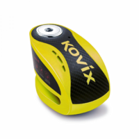 KOVIX ALARM DISC LOCK KNX-6 YELLOW WITH REMINDER CABLE & MOUNT