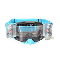 SIGNATURE GOGGLE CYAN/GREY FRAME BLK/CYAN STRAP WITH 50mm ROLL OFFS