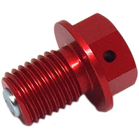 ZETA MAGNETIC DRAIN BOLT - RED M10 X 15 - P 1.25